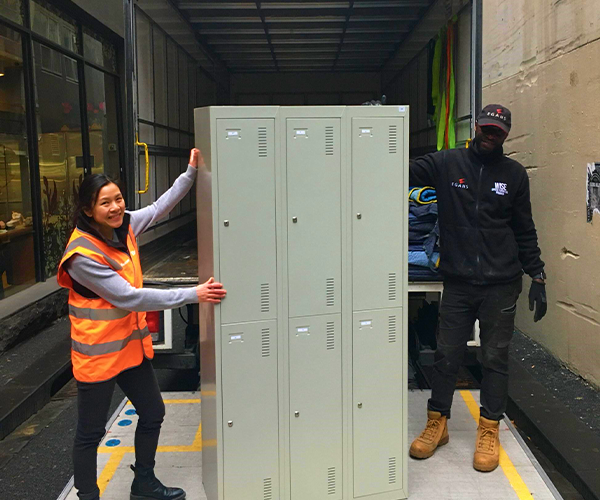 Furniture Fund helps Built remove lockers for good cause