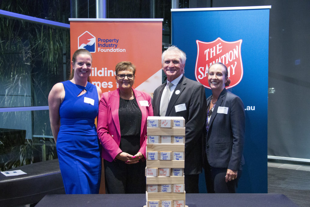Foundation supporters come together for Jenga-style fundraiser