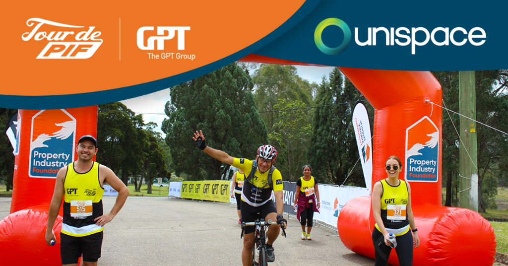 Unispace join us as Tour de PIF, Brisbane sponsors and participants