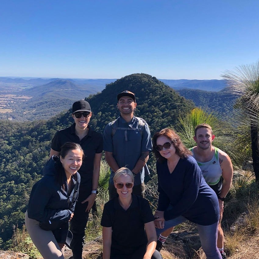 24 QLD - Hike for Homeless Youth - Morning team photo