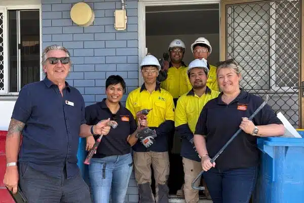 25-11-24-QLD-Wollongabba-Announcement-team-shot-1.jpg Construction update at Haven House Woolloongabba showing refurbishment progress